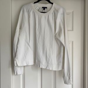 JCrew Eyelet back Sweatshirt